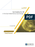 In Vivo Eye Irritation/Serious Eye Damage: Test Guideline No. 405