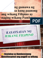Grade 11 Kasaysayan NG Wikang Filipino