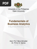 Fundamentals of Business Analytics