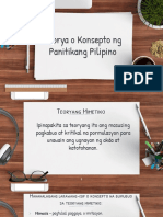 Teoya NG Panitikang Pilipino FILIPINO REPORT Group 4