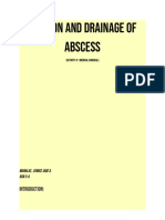 Incision and Drainage of Abscess: Manalac, Eunice Jade A. BSN 3-A
