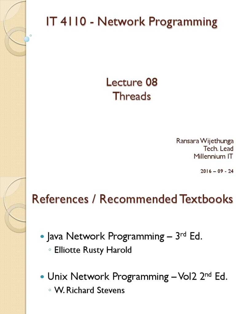Network Programming PDF Process Thread