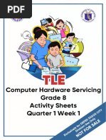 Computer Hardware Servicing Grade 8 Activity Sheets Quarter 1 Week 1