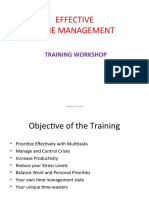Effective Time Management: Training Workshop