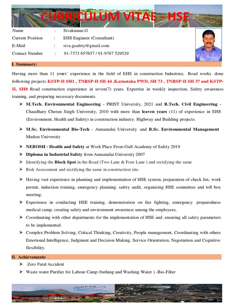 HSE Expertise and Achievements Summary | PDF | Occupational Safety And ...