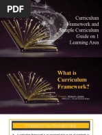 Curriculum Framework and Sample Curriculum Guide On 1 Learning Area