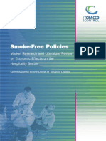 Smoke-Free Policies: Market Research and Literature Review On Economic Effects On The Hospitality Sector