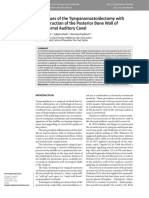 Techniques of The Tympanomastoidectomy With Reconstruction of The Posterior Bone Wall of The External Auditory Canal