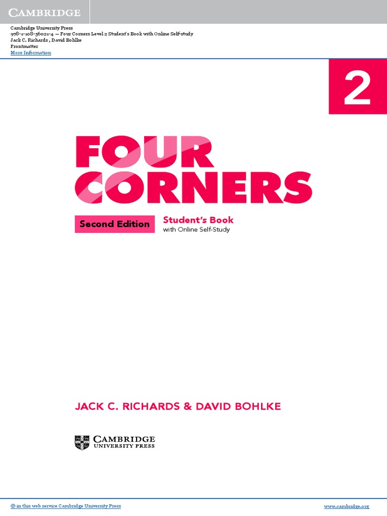 Four Corners Level 2 Student's Book B with Self-study CD-ROM Richards，Jack C.; Bohlke，David Amazon.com: Four Corners Level 2 Student's Book B with Self-study