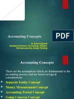 Accounting Concepts: Dr. Reena Agrawal Assistant Professor-Accounting, Finance, Entrepreneurship, Design Thinking