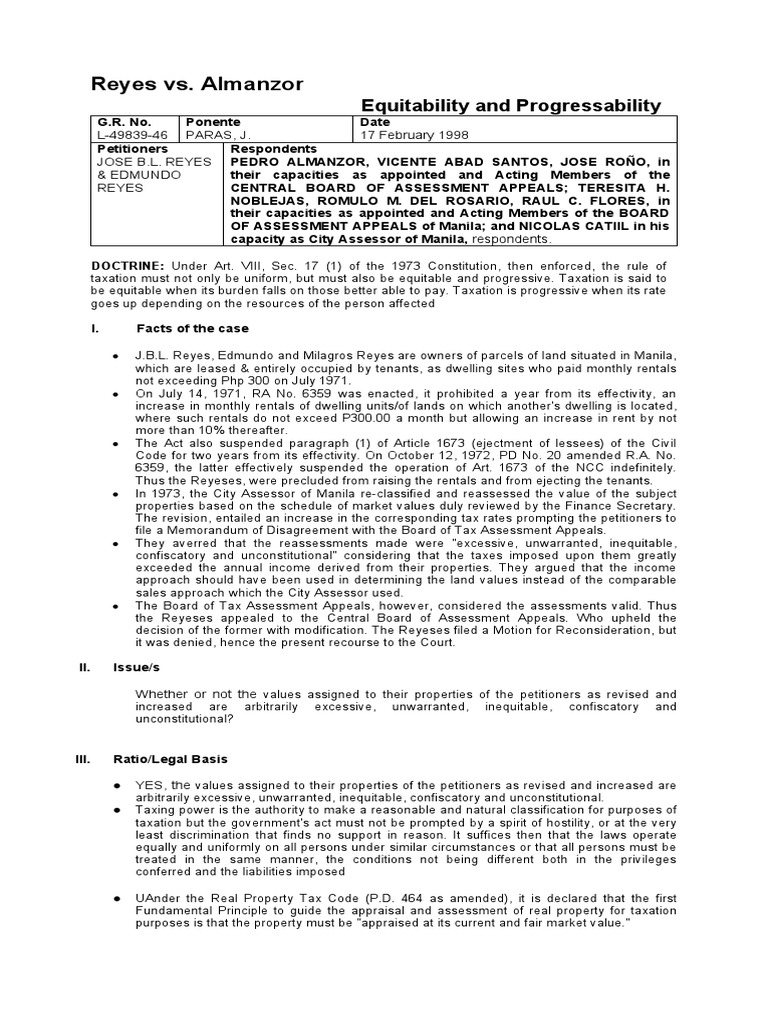 06 reyes v almanzor 196 scra 322 pdf taxes taxation