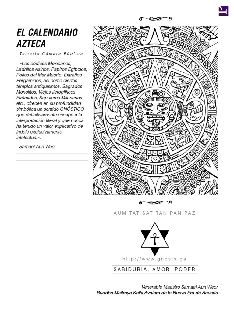 El Calendario Azteca: Significado y Diseño | PDF