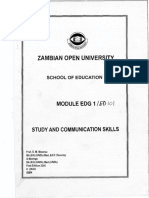 Ed 101 Study & Communication Skills Module Edg 1