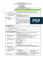 I. Objectives: Detailed Lesson Plan in Integrated Science 8