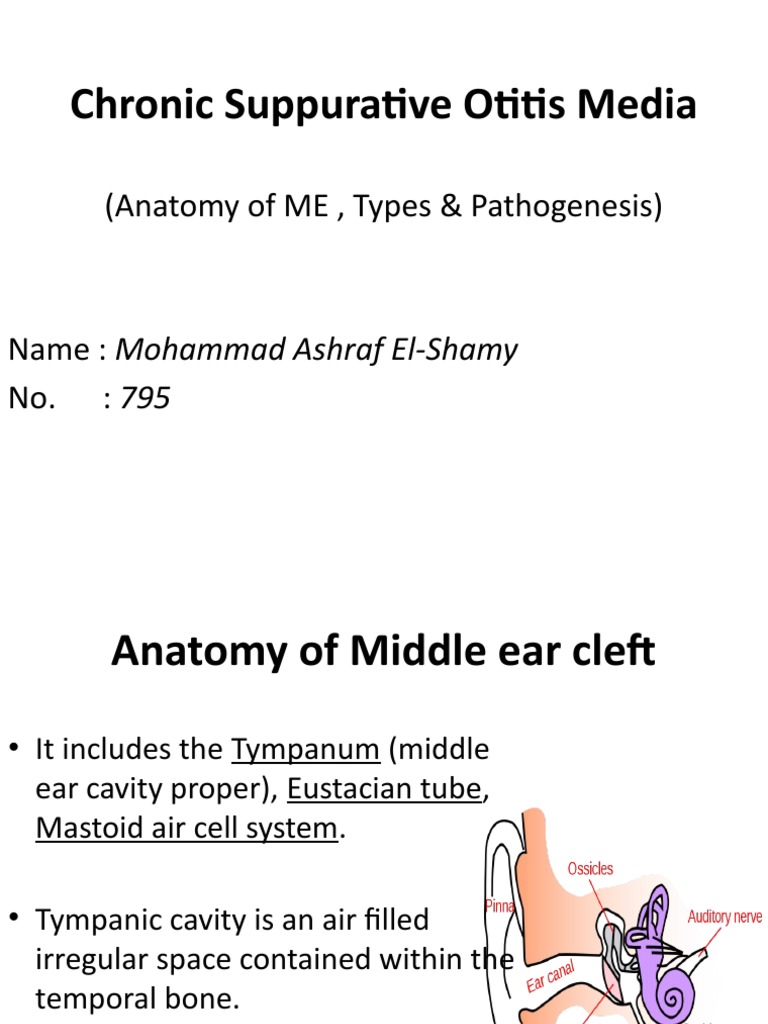 Chronic Suppurative Otitis Media | PDF | Otology | Ear