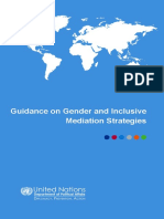 UNDPA Guidance On Gender and Inclusive Mediation Strategies
