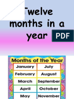 Twelve Months in A Year