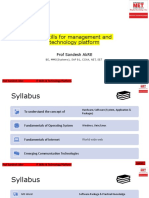 It Skills For Management and Technology Platform: Prof Sandesh Akre