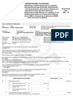 INDIAN INCOME TAX RETURN FOR SALARY AND OTHER INCOME