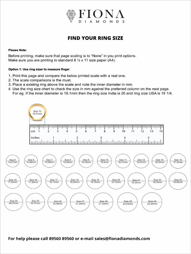 Ring Sizer India | PDF