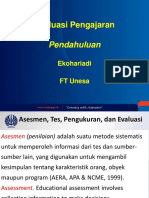 Evaluasi Pengajaran: Pendahuluan