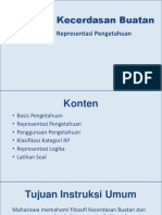 Kecerdasan Buatan: Representasi Pengetahuan