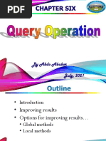 Query Operation 2021