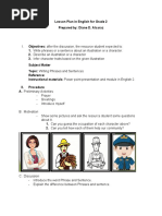 Lesson Plan in English For Grade 2