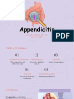 Appendicitis: Jevanette Velacruz BSN 3-B NCM 116 Rle