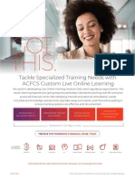 WE GOT This.: Tackle Specialized Training Needs With ACFCS Custom Live Online Learning