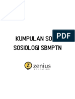 Kumpulan Soal Sosiologi Zenius SBMPTN