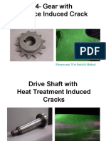 04-Gear With Service Induced Crack: Fluorescent, Wet Particle Method