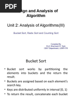 Unit 2.3 Bucket - Radix - Counting - Sorting