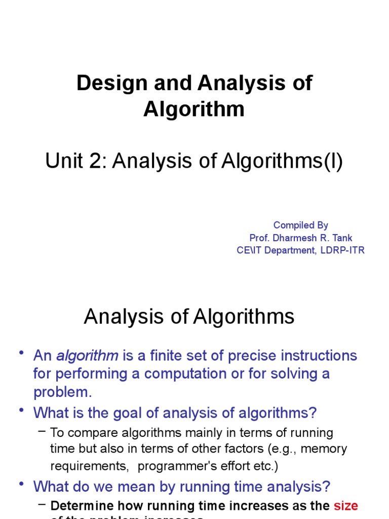 Unit 2.1 AsymptoticAnalysis | Download Free PDF | Mathematical Concepts ...