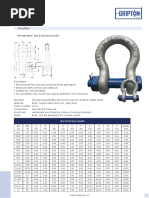 Bow Shackle Size and Capacity Chart | PDF | Steel | Building Engineering