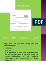 L 11 Classification of Law