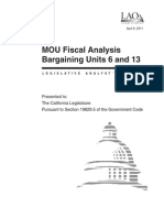 Analysis of MOUs For Bargaining Units 6 and 13
