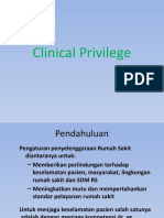 6. Clinical Privilege