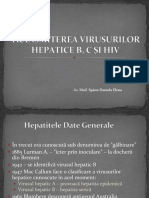 Transmiterea virusurilor hepatice B, C ȘI HIV(1)