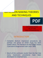 Impression Making-Theories and Techniques: DR - Priyanka Makkar P.G. 2 Year Dept of Prosthodontics