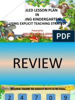 Detailed Lesson Plan IN Teaching Kindergarten: Using Explicit Teaching Strategy