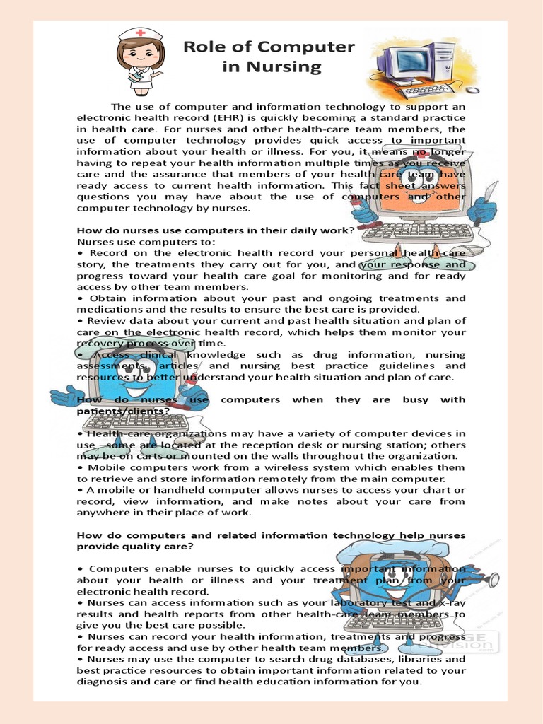 Informatics Illustration About Computer | PDF | Electronic Health ...