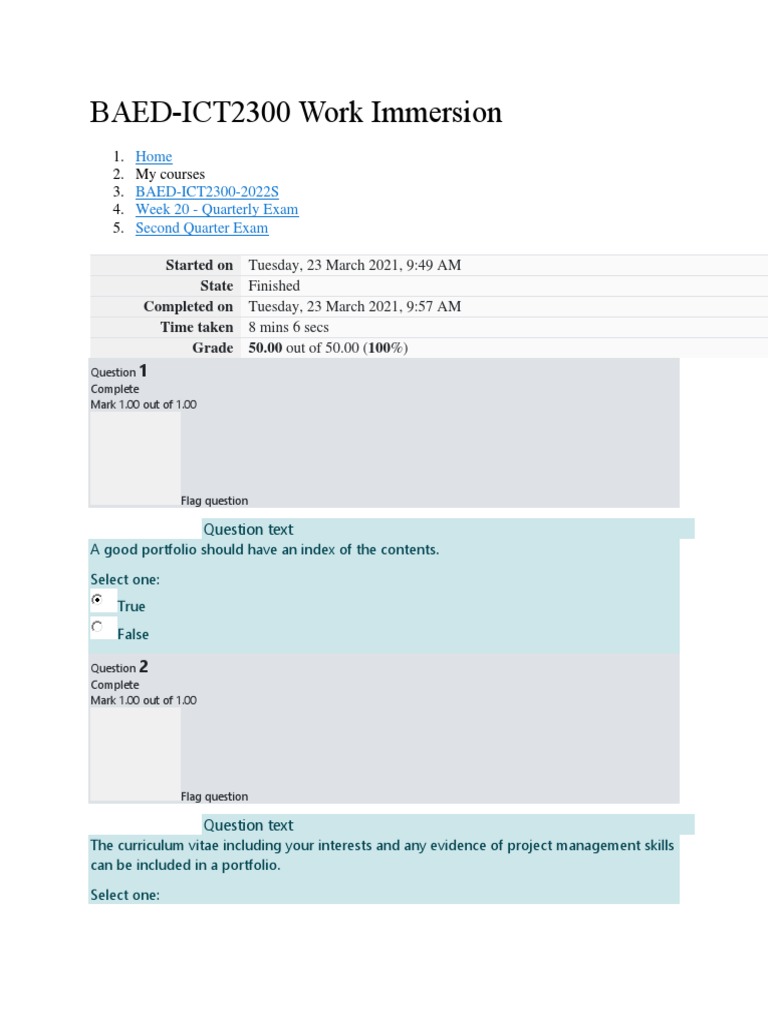 Expert-Level Skills in BAED-ICT2300 | PDF | Employment | Job Interview