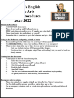 Mrs. Taylor's ELA Rules and Procedures