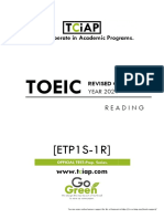 TCiAP TOEIC - Reading Part ETP1S-1R - 2021 Test Prep