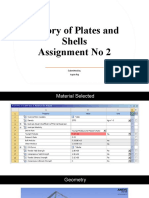 Plates and Shells Assignment 2