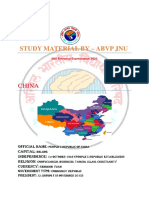 Study Material by - Abvp Jnu: China