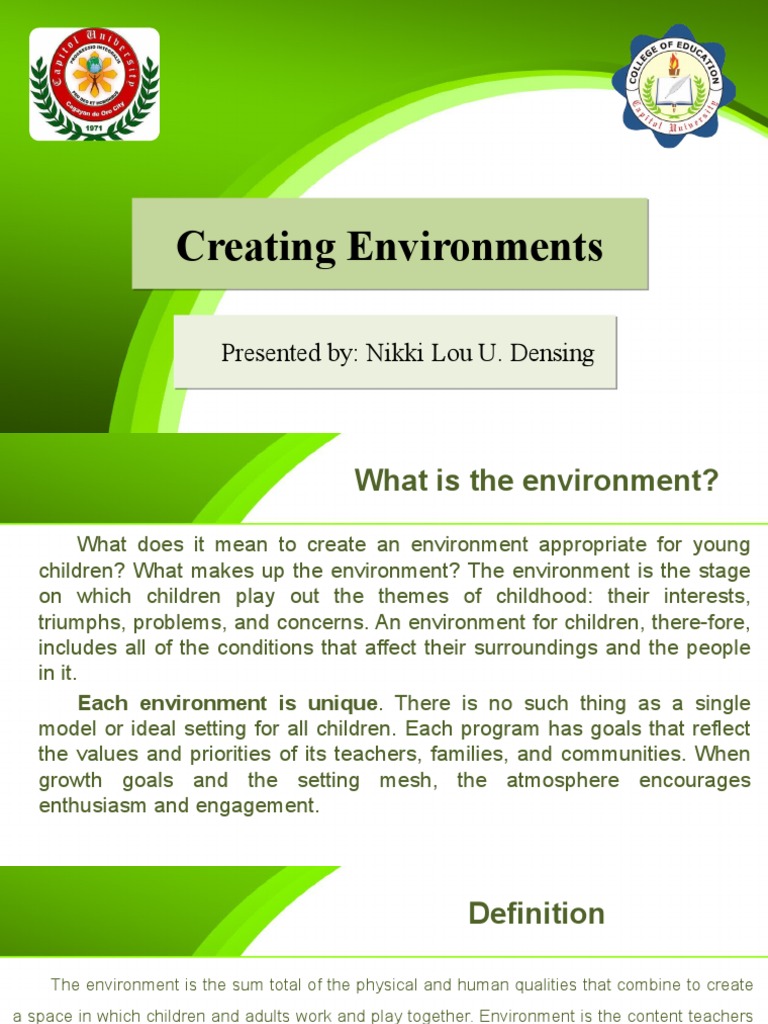 Designing Child-Friendly Environments | PDF | Teachers | Psychological ...
