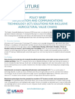 Brief 5 - Ict Solutions For Agricultural Value Chains