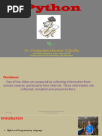 Introduction To Python Slides